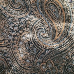 Velvet paisleys stretch skinny pants